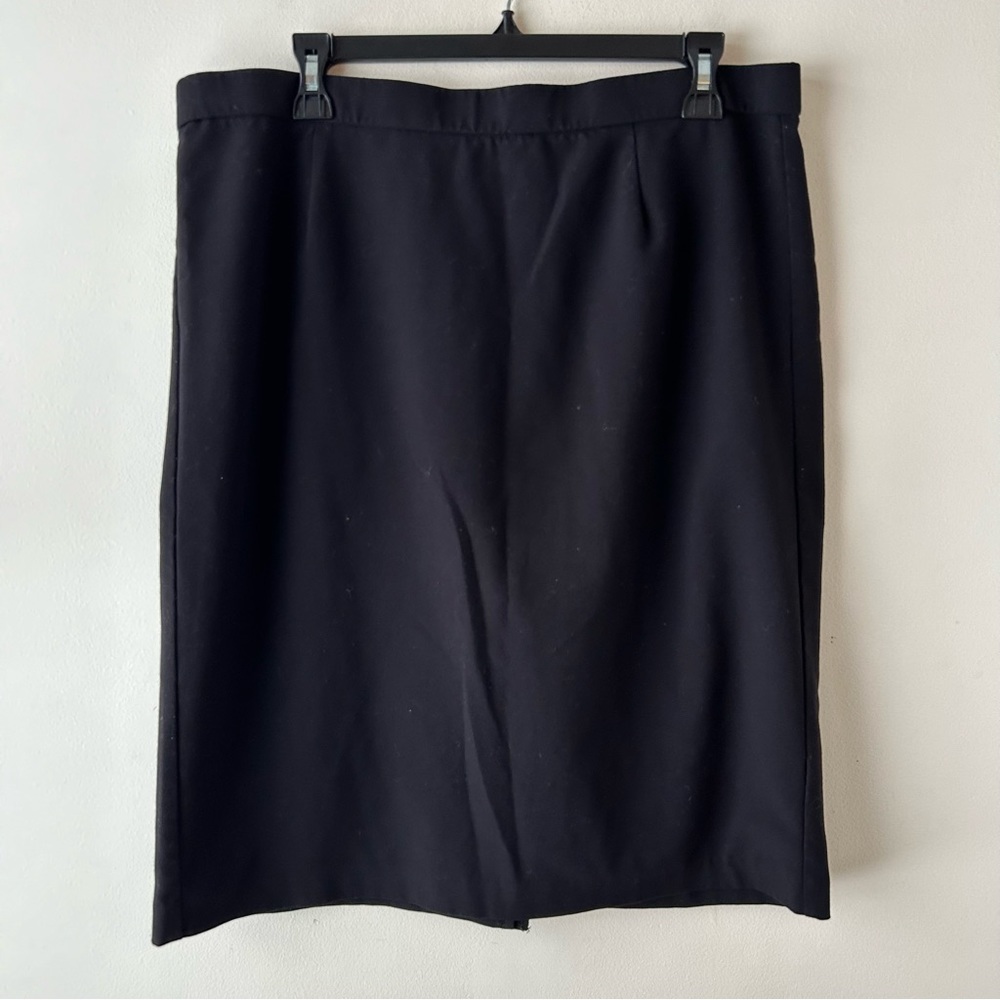 5 FOR $25 | Briggs Straight Pencil Modest Midi Skirt Black 14